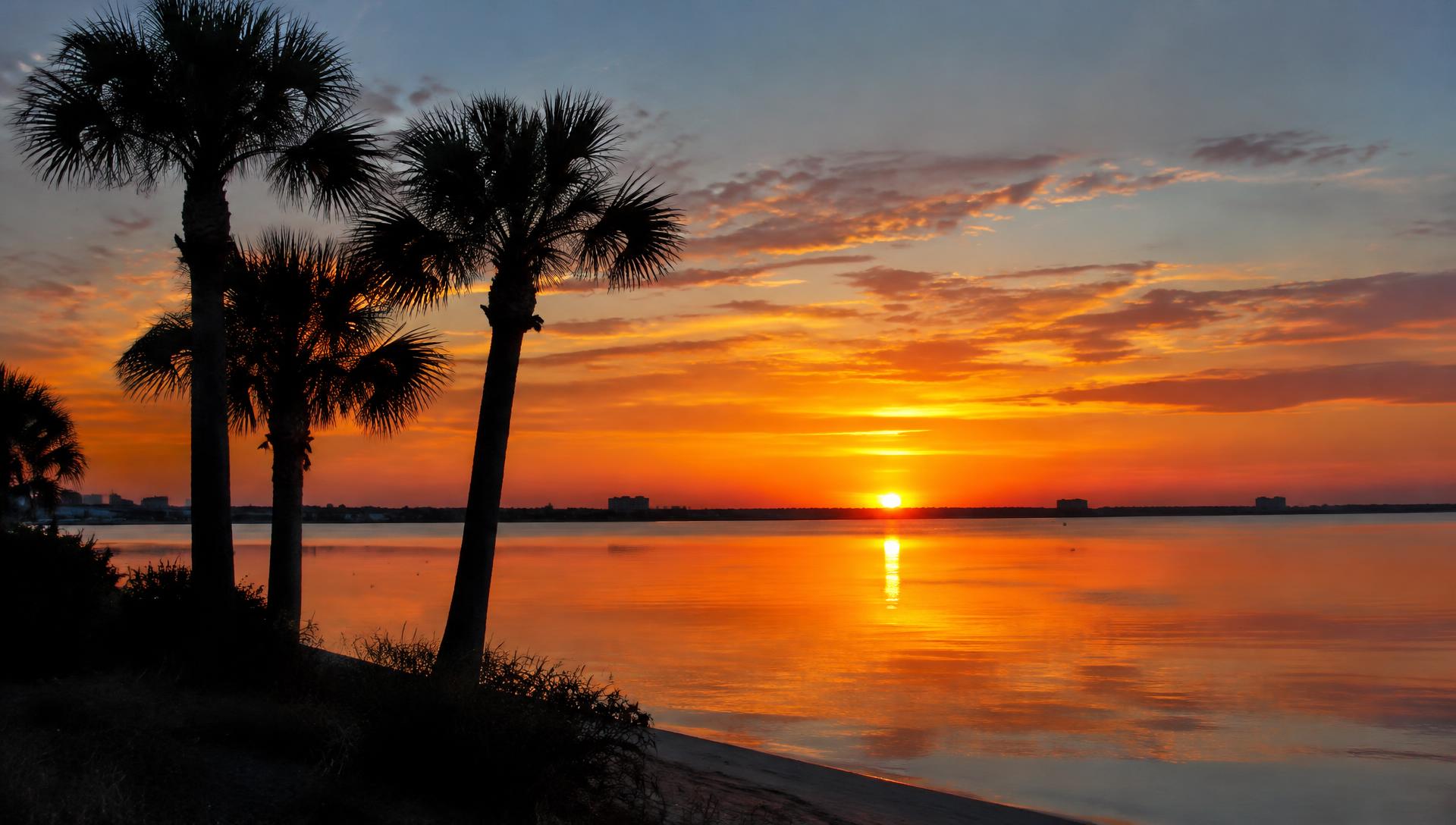Sunset over the Santa Rosa Sound